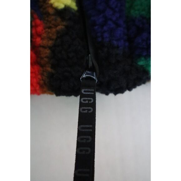 UGG 1143133 Unisex Sz XXS/XS Multicolor Olympia Pride Hooded Fuzzy Jacket - Picture 11 of 16